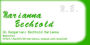 marianna bechtold business card